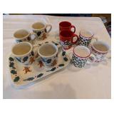 Christmas Ceramic Mug & Platter Set