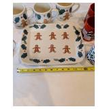 Christmas Ceramic Mug & Platter Set