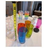Colorful Glassware & Vase Collection