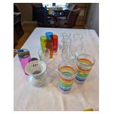 Colorful Glassware & Vase Collection