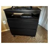 Rolling TV Stand with Storage