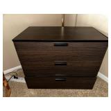 Modern 2-Drawer Wooden Nightstand