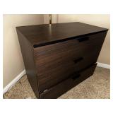 Modern 2-Drawer Wooden Nightstand
