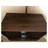Modern 2-Drawer Wooden Nightstand