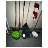 Garden Tool Set with Flag Display
