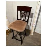Elegant Metal Bar Stool with Cushion