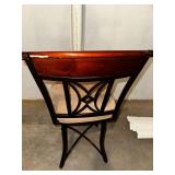 Elegant Metal Bar Stool with Cushion