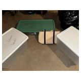 Plastic Storage Bins & Canvas Tote