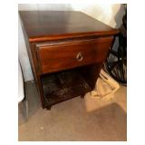 Wooden Nightstand with Drawer