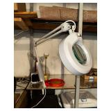 Adjustable Magnifier Desk Lamp