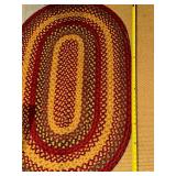 Braided Oval Rug & Natural Runner Set