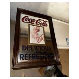 Vintage Coca-Cola Mirror Sign