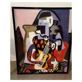 Cubist Abstract Art Framed for Sale
