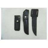 3 knife sheaths