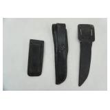 3 knife sheaths