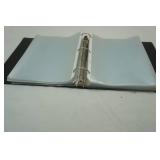2" binder full of clear page protectors