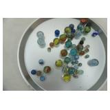Marbles and Bag (tin tray not included)