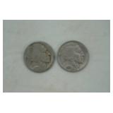 (2ct) Buffalo Nickels
