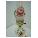 18" plug-in lamp: Rose oil lamp