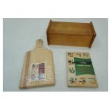 wooden recipe box