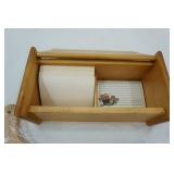 wooden recipe box