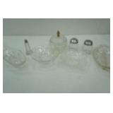 fancy clear glass serving dishes