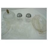 fancy clear glass serving dishes