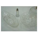 fancy clear glass serving dishes