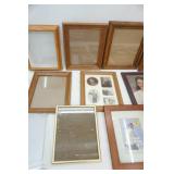 large lot of picture frames