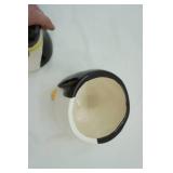 Ceramic Penguin Cookie Jar 10.5" tall