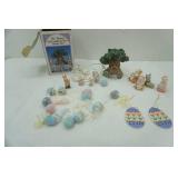 7pc. Bunny and Lighted Tree House Set