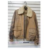 Leather Coat Size M