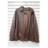 Size M Leather Jacket. St. John