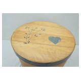 Vintage Wood round container