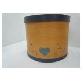 Vintage Wood round container