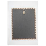 Vintage silhouette convex glass picture