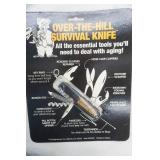"Over The Hill Survival Knife" (in original packaging)