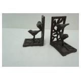 iron bookends, birds. 6" tall