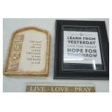 Live-Love-Pray Wall Decor