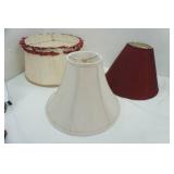 3 lamp shades