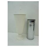 2 vases 15" & 12" tall