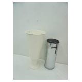 2 vases 15" & 12" tall