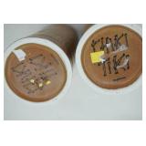 tiki vases (Florida) 6"tall