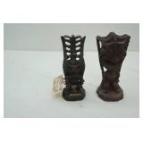 Hawaii Carved Statues 7" tall