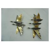 tin geese decor