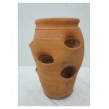 terracotta strawberry planter 15" tall