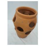 terracotta strawberry planter 15" tall
