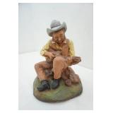 Universal Statuary Corp. 1981, "Cowboy with Guitar" statue