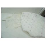 Lace Curtains & Twin Bedspread