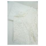 Lace Curtains & Twin Bedspread